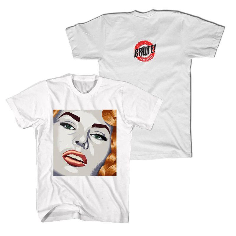 KMFDM Band Industrial Metal Rock Vintage High Street Loose American Casual Cotton Men's and Women's T-Shirts Short Sleeves