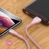 Usams Kabel Pleciony U33 Lightning 1,2M2A Fast Charging Różowy/Pink Sj360Usb03 (Us-Sj360)