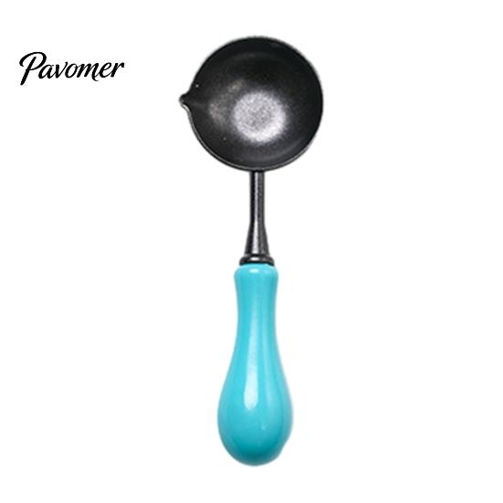 Non Stick Wax Spoon Seal with Ergonomic Handle, Non-Stick Sealing Stamp Melting Spoon, Anti Scalding Warmer for Envelope & Letter Art Crafts Crafting