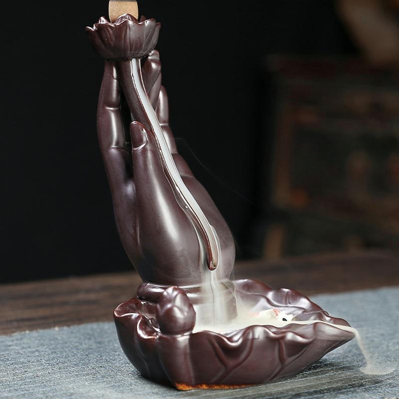 Димова курильниця зворотного потоку Пальники для курильниці Waterfall River Handicraft Holder