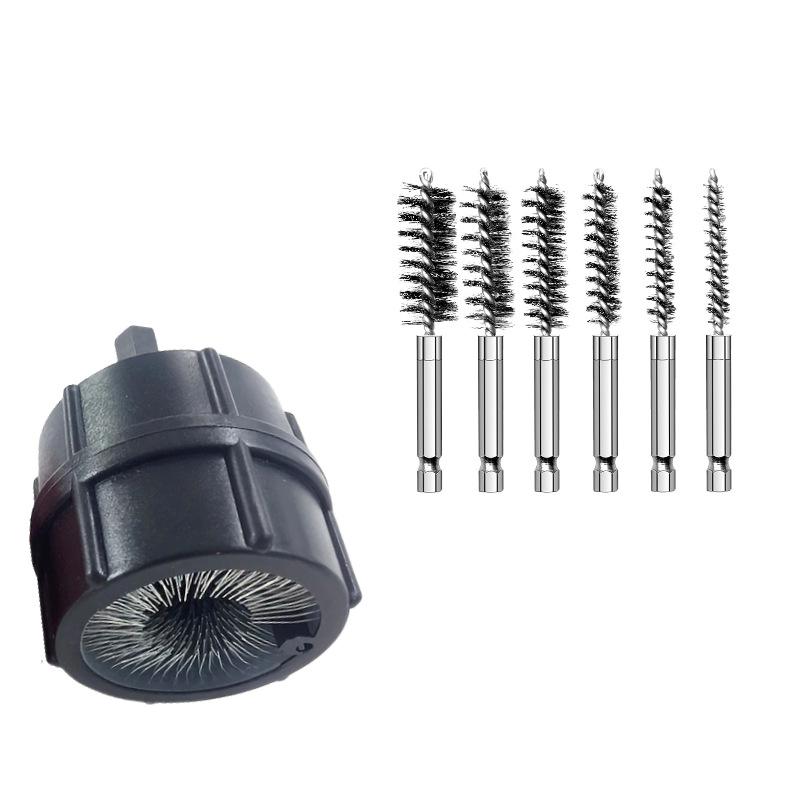 

7PCS Double-Ended Battery Terminal Cleaning Brush Open Center Stainless Steel Copper Pipe Cleaner Inner Outer Reamer