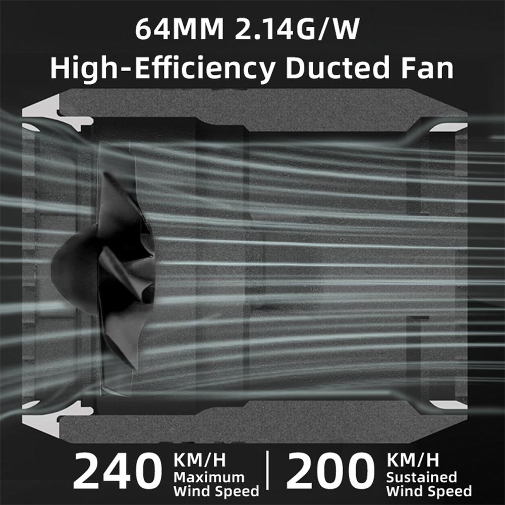 X64 Violent Turbofan Wind Speed 240km/h Turbo Jet Fan Brushless Motor Handheld Duct Fan High-Performance Turbo Electric Blower
