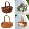Handwoven Rattan Storage Basket Practical and Easy To Clean Basket for Organization Delicate Woven Container