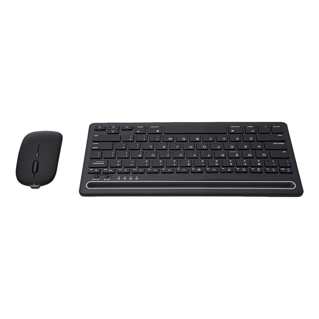 Dual Mode Wireless Keyboard Bluetooth 2.4G 78 Keys Keyboard Mouse Combo Rechargeable for PC Computer Laptop Phone