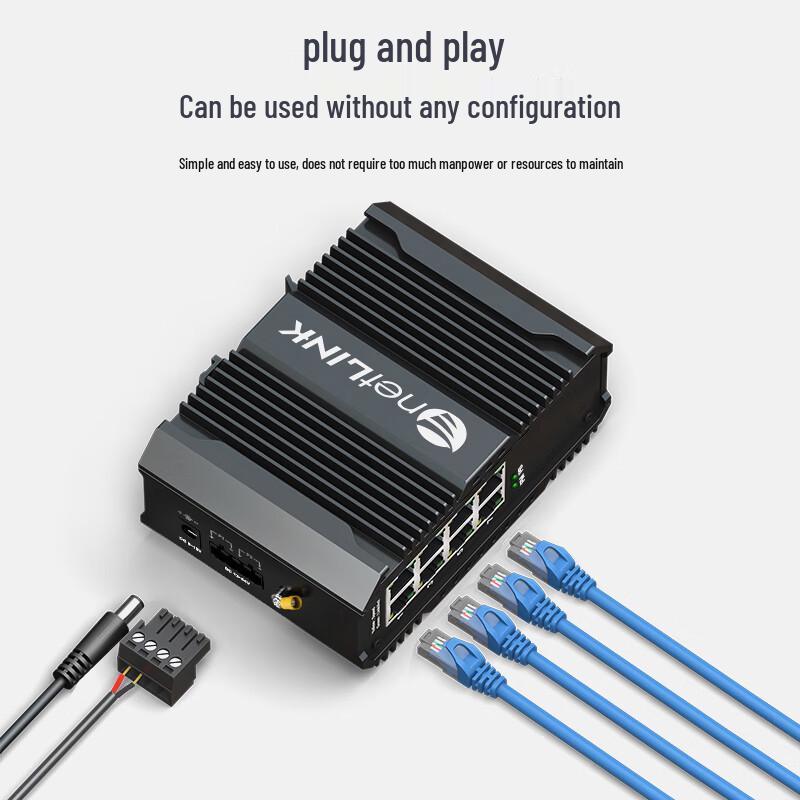 netLINK 8-Port 100Mbps Industrial Ethernet Switch