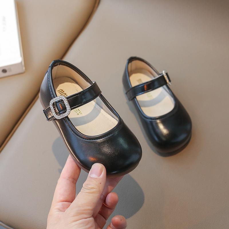 Fashion Soft Sole Princess Leather Flats For Baby Toddler Little Girls