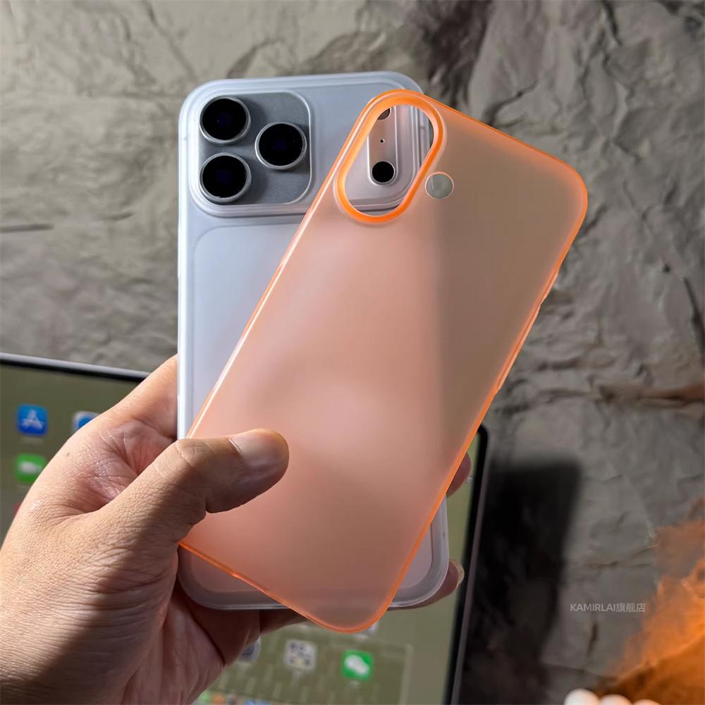 Ultradünne Matte Transluzente Harte PC-Hülle Für iPhone 17 Pro Max Air 16 15 14 Plus 13 12 Einfarbige Mattierte Schlanke Rückabdeckung Schale