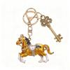 1PC Cute Souvenirs Brightly Convenient Zinc Alloy Backpacks Horse Keychain Practicality Rhinestone Gift Decorative Handbags