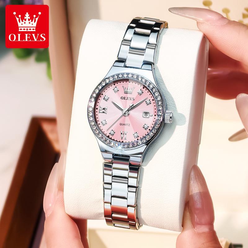 OLEVS Ladies' Diamond Luminous Waterproof Quartz Watch