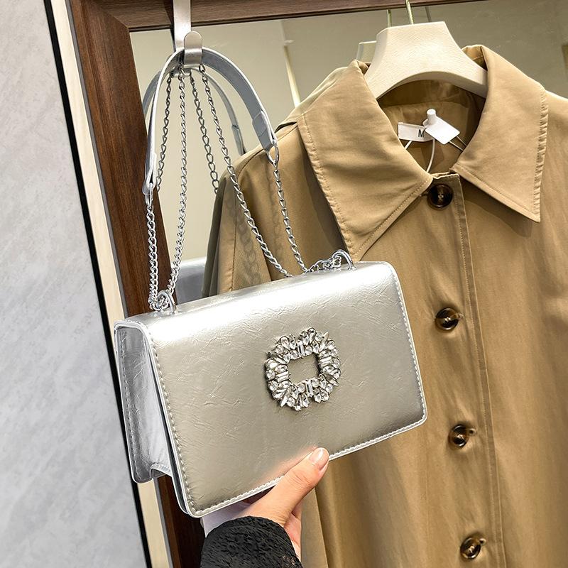 Popular fashion temperament autumn new women's casual shoulder crossbody portable small square bag