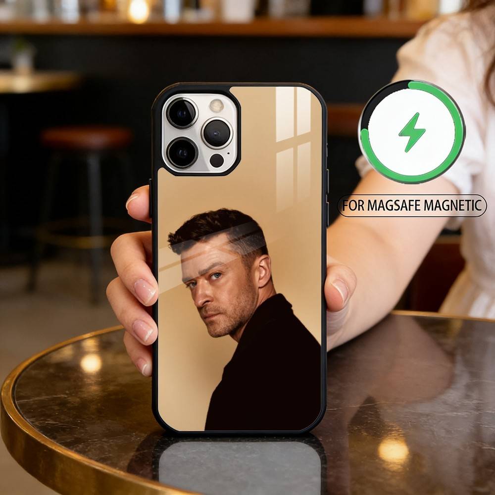 Singer Justin T-Timberlake Magnetic For Magsafe Wireless Charging Phone Case For iPhone17,16,15,14,13,12,11 Plus,Pro Max