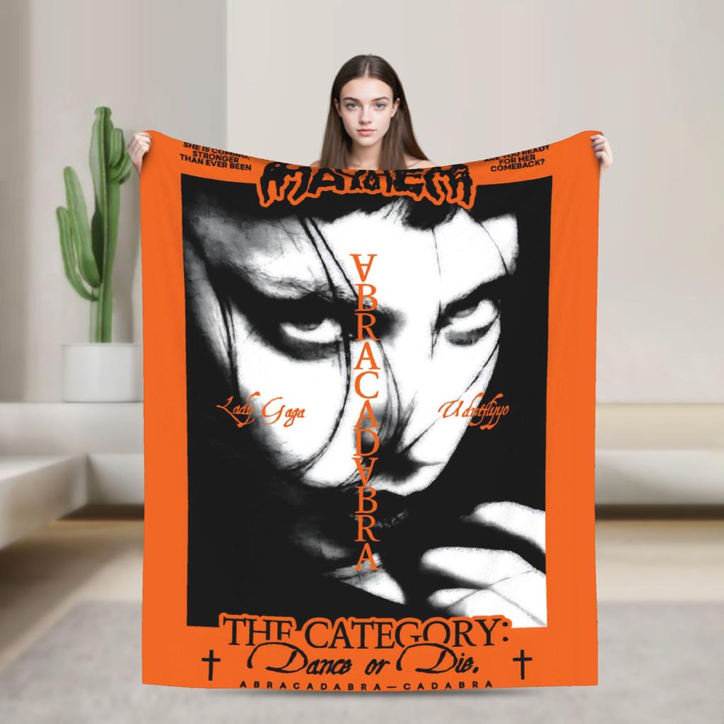 Lady Gaga Mayhem 2025 Album  Blanket  Super Soft Plush Bedding Throws For Couch Chair Travel Flannel Bedspread Bed Cover