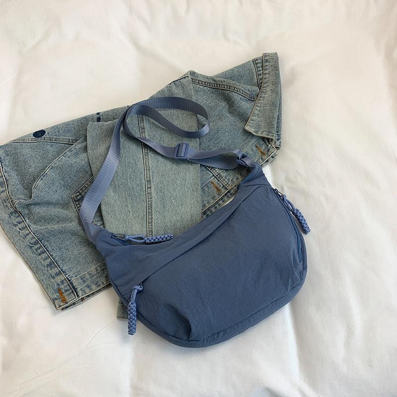 Versatile Sling Tote Bag For Women Trendy Nylon Crossbody Bag For Daily Outfits