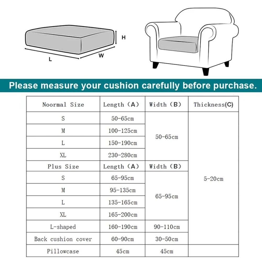 Dicker Jacquard-Sofakissenbezug, elastische Sofasitzbezüge für das Wohnzimmer, Stretch-Couchbezug, Schnittsofabezug für L-förmiges Sofa