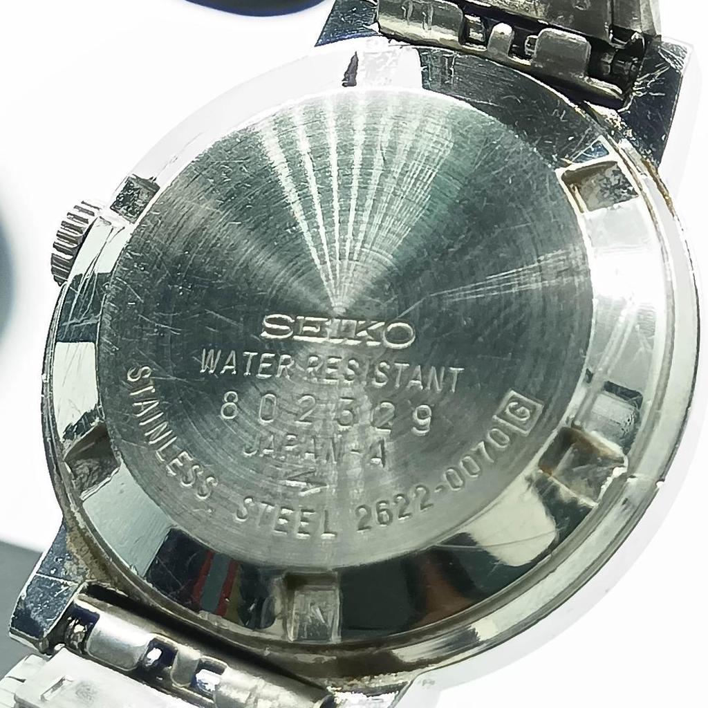 [USED] 371 Free Shipping Battery Replaced SEIKO Quartz Watch Silver