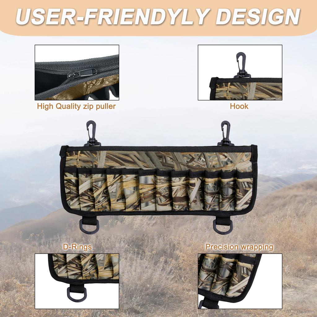 Outdoor-Muschelhalter Camouflage Neopren Muscheltasche Clip-On Muschelträger für die Jagd