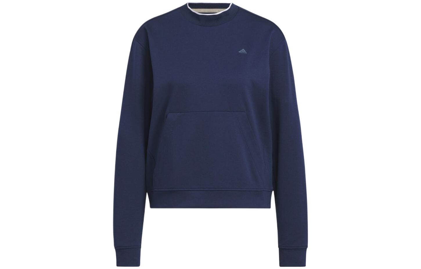 

Adidas Sweatshirts Women s Blue Crew Neck Moderate Regular HT1274 M