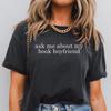 Book Boyfriend Shirt, Bookish Comfort Colors T-Shirt, Funny Reading Shirt, Read Smut Tshirt, Dark Fantasy Shirt, Romantasy Gift for Reader