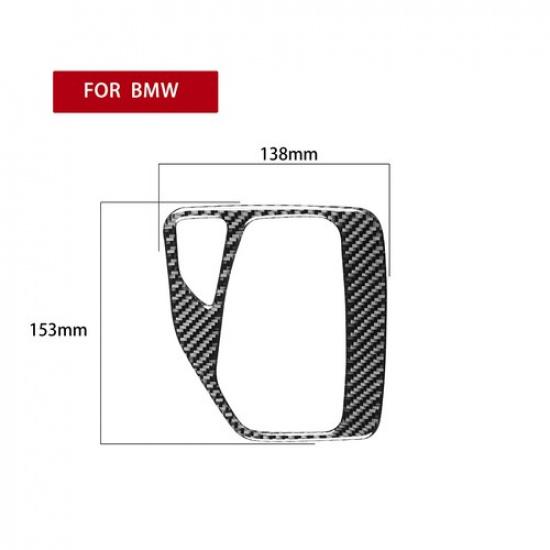 Best Carbon Fiber Console Gear Shift Box Panel Cover Trim For BMW X1 E84 2011-15