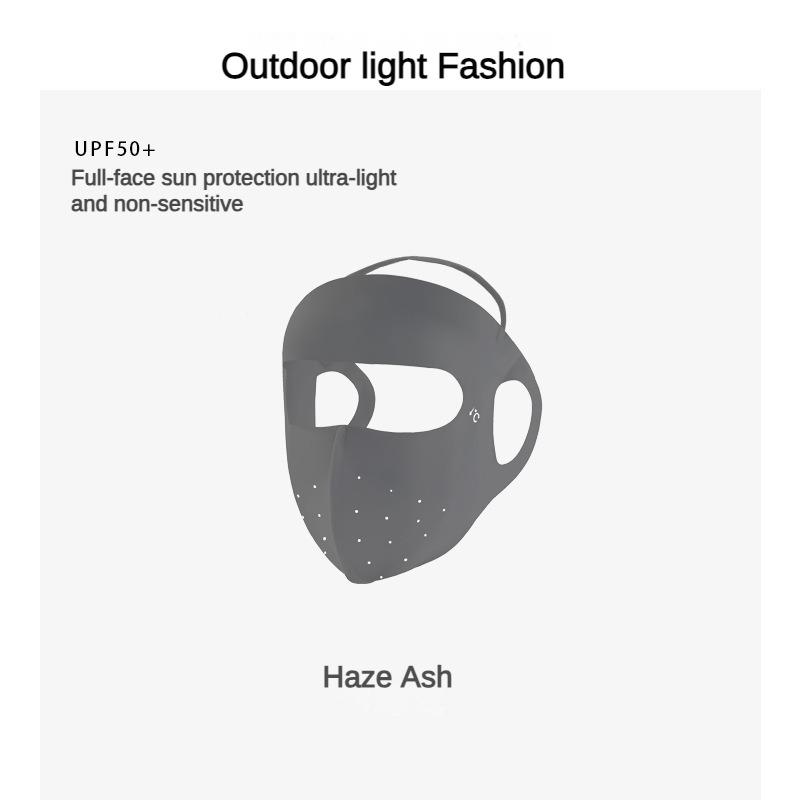 Sun Protection Mask Female UV Protection Summer Ice Silk Breathable Mask Sunshade Outdoor Riding Facekini Mask Sun Protection