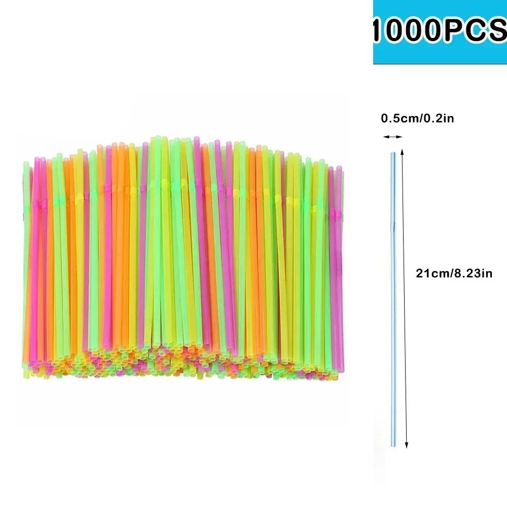 100-10000Pcs Multicolor Drinking Straws rietjes Milk Tea Bar Party Wedding Kitchen Home Accessories Beverage Straw Wholesale