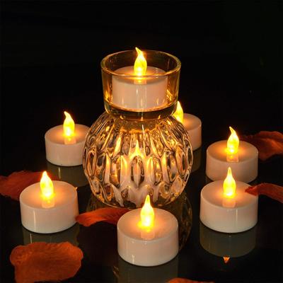 12/24Pcs Flammenlose LED Elektronische Kerze Tropfen Wachs Teelicht Realistische Flammen Led Lampe Weihnachten Halloween Hochzeit Home Decor