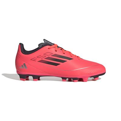 Fußballschuhe für Junioren und F50 Club für Jungen und NIR21 Metallic cm [Adidas] Kinder, FxG, Mädchen, 17-24.5cm, Turbo/Aurora Black/Platinum (IF1379), 24,0