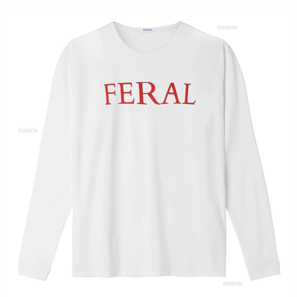 Mens FERAL Paint The Town Red Design Friends T Shirt Black L Vintage Washed Top For Everyday Wear Stretched Unisex Versatile