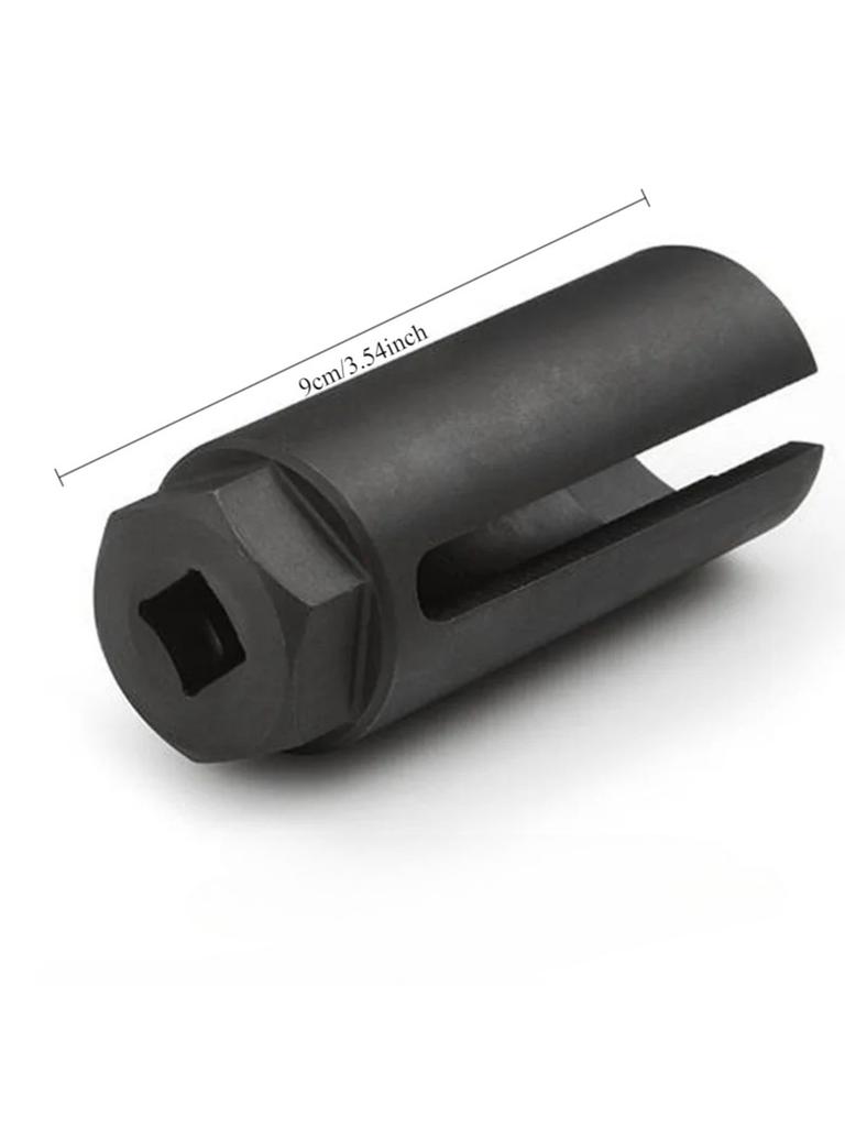 1 Piece of 9cm Long Black Oxygen Sensor Socket Tool 1/2 "square Driver Disassembly European Oxygen Sensor Socket Wrench General