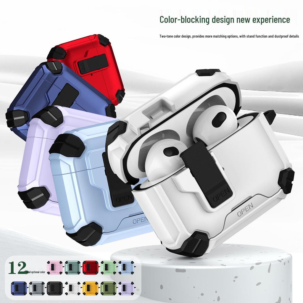 AirPods Pro 3 Case & AirPods 4 Case with Apple Phone Stand and Pop-Up Earphone Feature