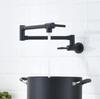 Wall hanging folding faucet 304 stainless steel kitchen stove house household can swing arm single cold double boiling tap