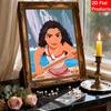 Disney Pearl Painting Moana Handmade DIY Pearl Gemstone Painting Pictures Crafts Special Shape Home Wall Decoration