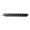 Bloc Multiprise - BACHMANN - 333.534 NOIR - 8 Prises - 2m De Câble - Aluminium