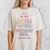 In My 5th Era Birthday Shirt, Custom Age Trendy Party Outfit for Girls with Name