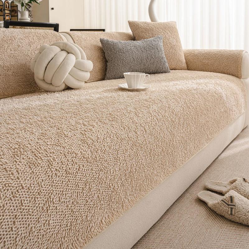 Straight Sofa Cover Fabric Skin Friendly Snow Resistant Non Slip Sofa Cushion Cover Fashionable and Versatile for All Seasons