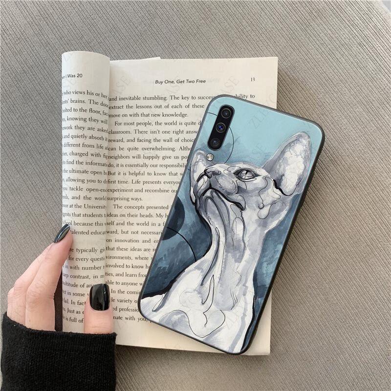 Tattoo Sphinx Cat  Phone Cover Shell For Samsung Galaxy A51 A71 A21S A10 A20S A20E A30S A40 A50 A70 A11 A40 M31 M30S Coque Case