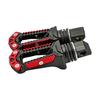 Pair Ergonomic Motorcycle Passenger Foot Pegs Weather Resistant Aluminum & New Moon Shape Footpegs for Long Lasting Use