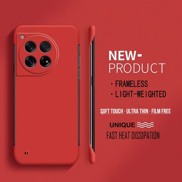 Frameless Hard PC Matte Phone Case For Oneplus 12 12R 11 11R 10T 10R 10 Pro Protective Bumper Solid Shell Cover Cases