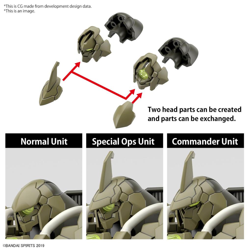 30MM bEXM-21 Verdenova [Green] 1/144 Pre-colored Plastic Model