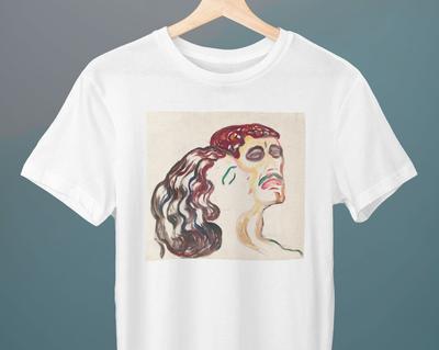Head by Head, Edvard Munch Painting, Unisex T-Shirt, Art T-Shirt, Gift for Her, Gift for Him, Art Lover Gift