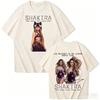 Singer Shakira World Tour  TShirt Unisexs Clothing Womens Fashion Aesthetic Tshirt High Quality Cotton Summer New Tshirt