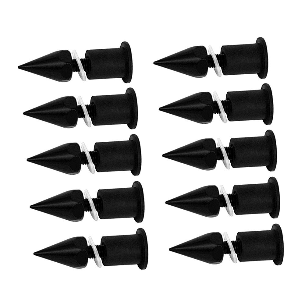 Windshield Wind Screen Spike Bolts M5 Screws Nuts Motorcycle Modification AccessoriesBlack