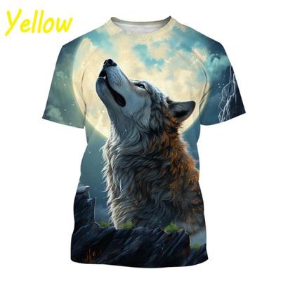 3d Printed Animal Wolf T Shirt Summer New Fashion Casual Street Cool T-shirt