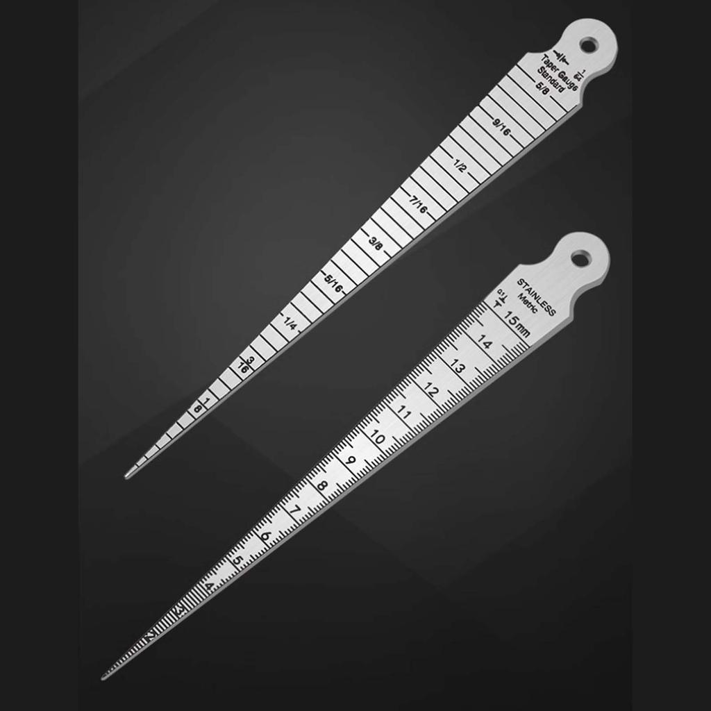 Stainless Steel Gap Gauge - High Precision 0.5mm Laser-Cut Measuring Tool for Inner Diameter, Aperture & Depth