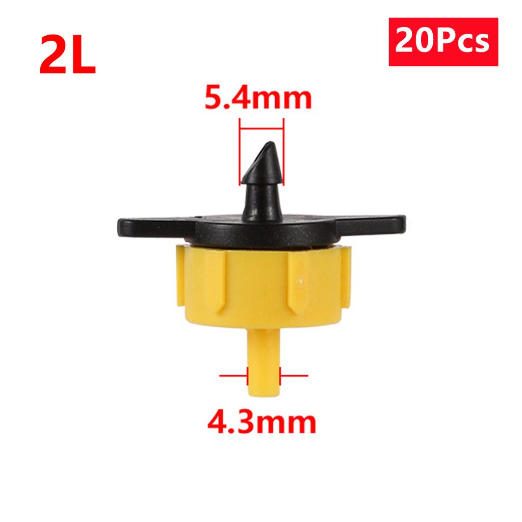 Pressure Compensating Dripper 2L/H 4L/H 8L/H Garden Orchard Micro Irrigation Emitter Agriculture Watering Pipe Fitting 20/100Pcs