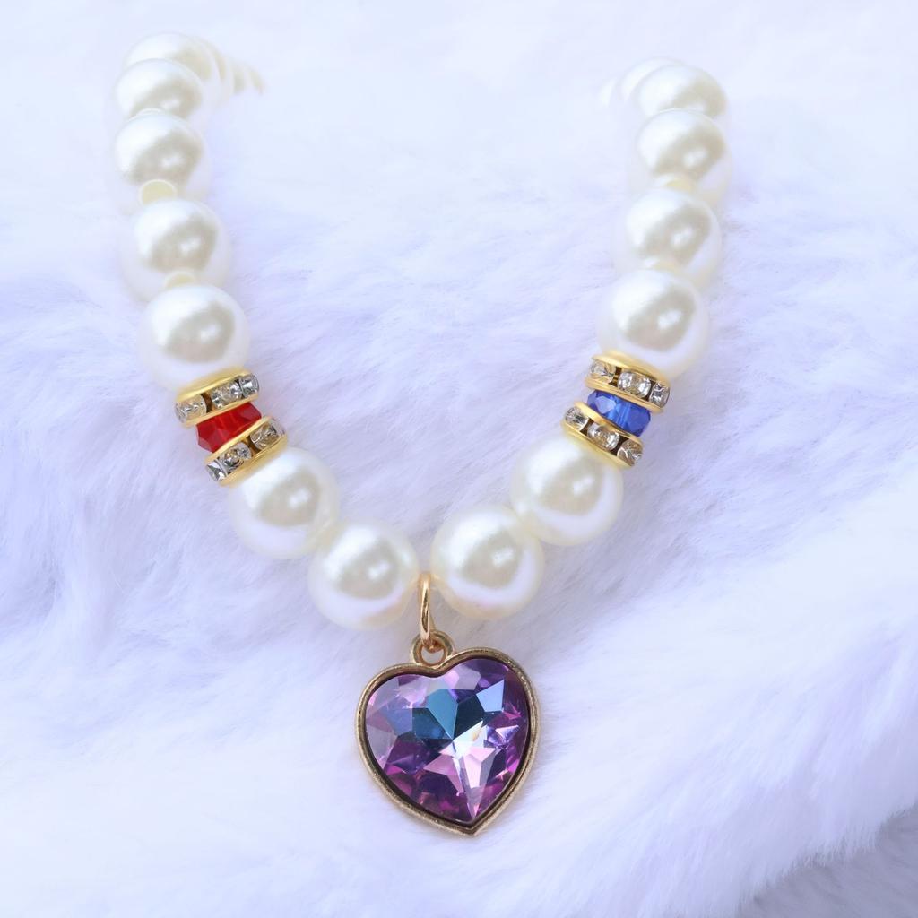New Hot Selling Pet Pearl Necklace Devon Cat Color Vintage Fashion Pearl Collar Dog Pendant Accessories