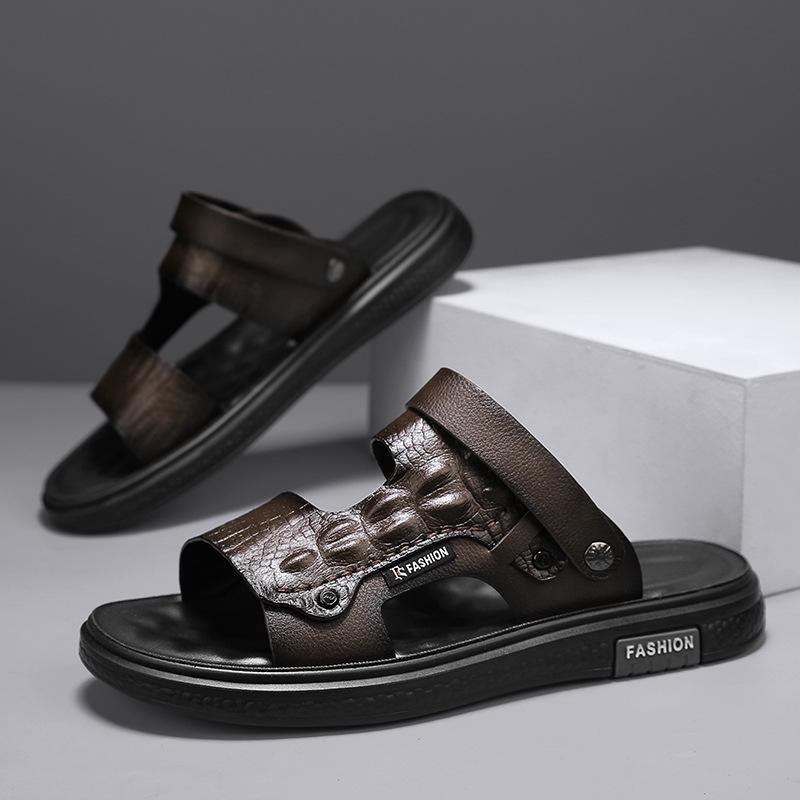 Sandals men's spring new versatile casual retro sandals high value outdoor non-slip wear-resistant versatile men's slippers