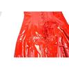 PVC Leather Corset Dress Sexy Women Gothic Punk Long Strapless Torso Bustier Body Slim Club Vinyl Latex Mini Dress