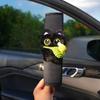 Black Cat Plush Car Seat Belt Cover Comfortable Soft Fabric Universal Fit for Adult Kid Car Interior Decor Daily Use