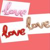 108cm LOVE Letter Foil Balloon Wedding Valentines Anniversary  Birthday Party Decoration Champagne Cup Photo Booth Props